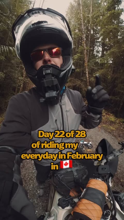 Instagram post by @motocampnerd for Flying Eyes Optics. Caption reads: Day 22 of 28 of riding my 🏍️ every day in....