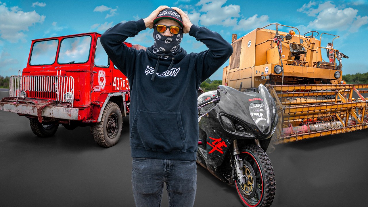 YouTube post by @MotoKoty for Revolut. Caption reads: We've taken a look at our collection of equipment!....