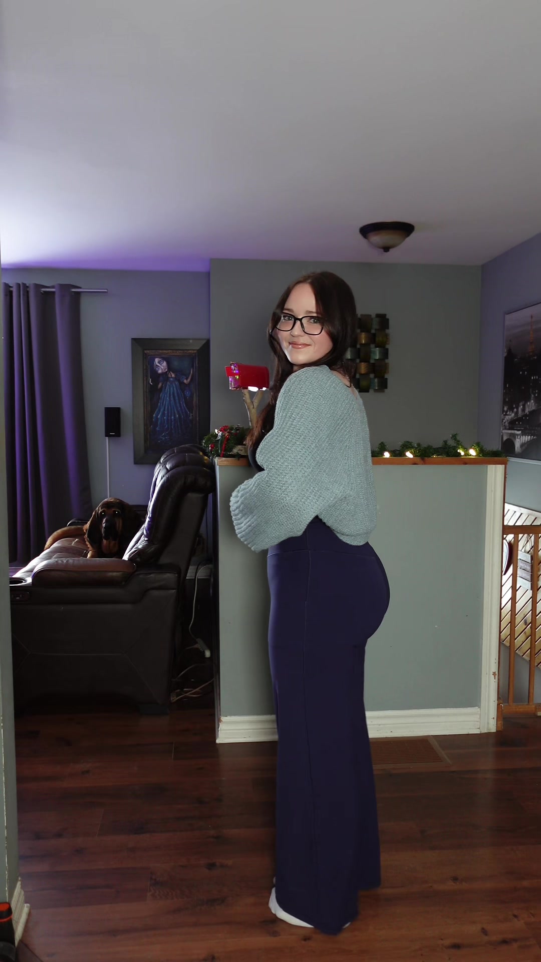 TikTok post by @dallyn_keegan for Aerie. Caption reads: @aerie make these leggings in every colour please....