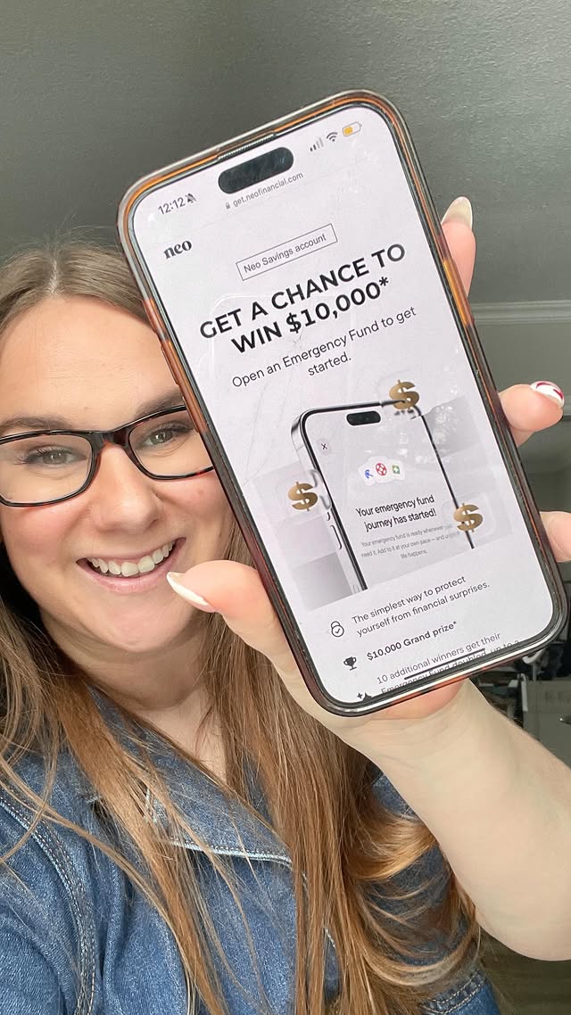Instagram post by @livingonaloonie for Neo Financial. Caption reads: @neofinancial is helping Canadians build their....