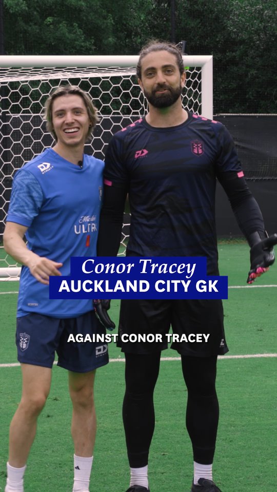 Instagram post by @jn3_football for Michelob ULTRA. Caption reads: It's @jn3_football vs @OfficialAucklandCityFC GK....