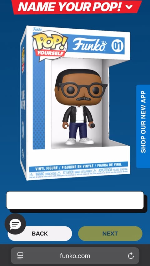 Instagram post by @freddiesroommate for Funko. Caption reads: I can’t believe I got a PERSONALISED Funko....