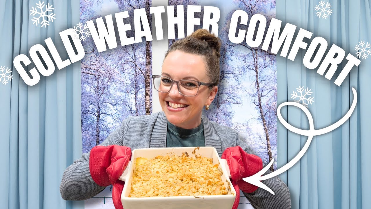 YouTube post by @MandyintheMaking for Thrive Market. Caption reads: ❄️3 Winter Dinners That Feel Like a HUGE HUG! | So....