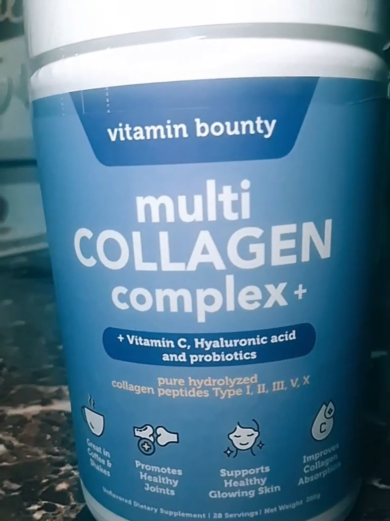 TikTok post by @jcole1979 for Vitamin Bounty. Caption reads: I’ve been adding Vitamin Bounty Multi-Collagen to....