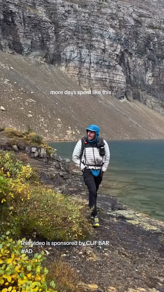 Instagram post by @ourfulltimeadventure for CLIF BAR. Caption reads: [...] fuel us when we’re constantly moving.....