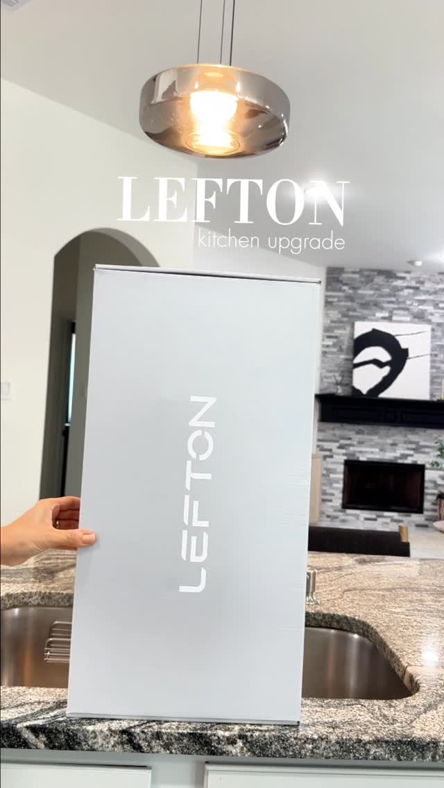 Instagram post by @isik.reyhann for Lefton. Caption reads: [...] ✨
I upgraded my sink area with the Lefton....