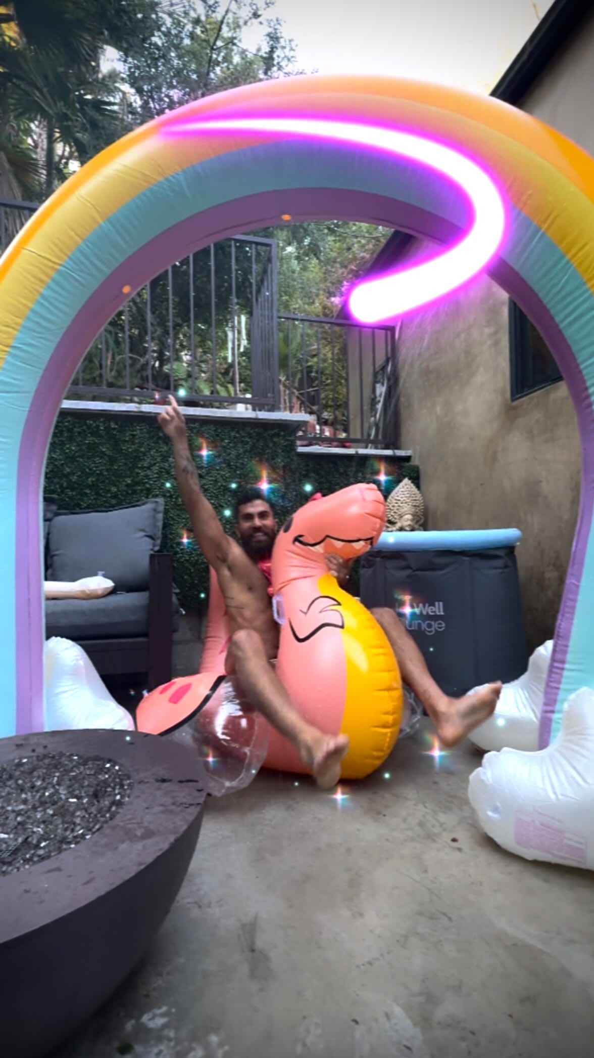 Instagram post by @reza_jax for Funsicle. Caption reads: [...] off all your boxes 🇺🇸 let’s just say....