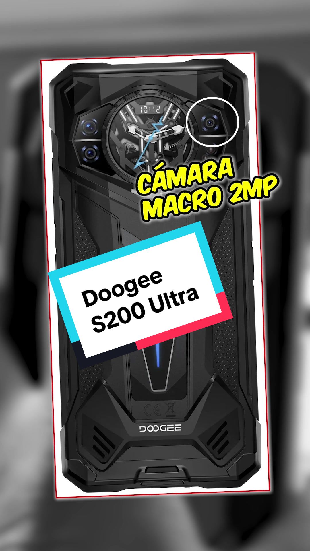 TikTok post by @scpc_informatica for DOOGEE. Caption reads: 📱DOOGEE S200 Ultra  #DOOGEE #DOOGEE S200 Ultra....