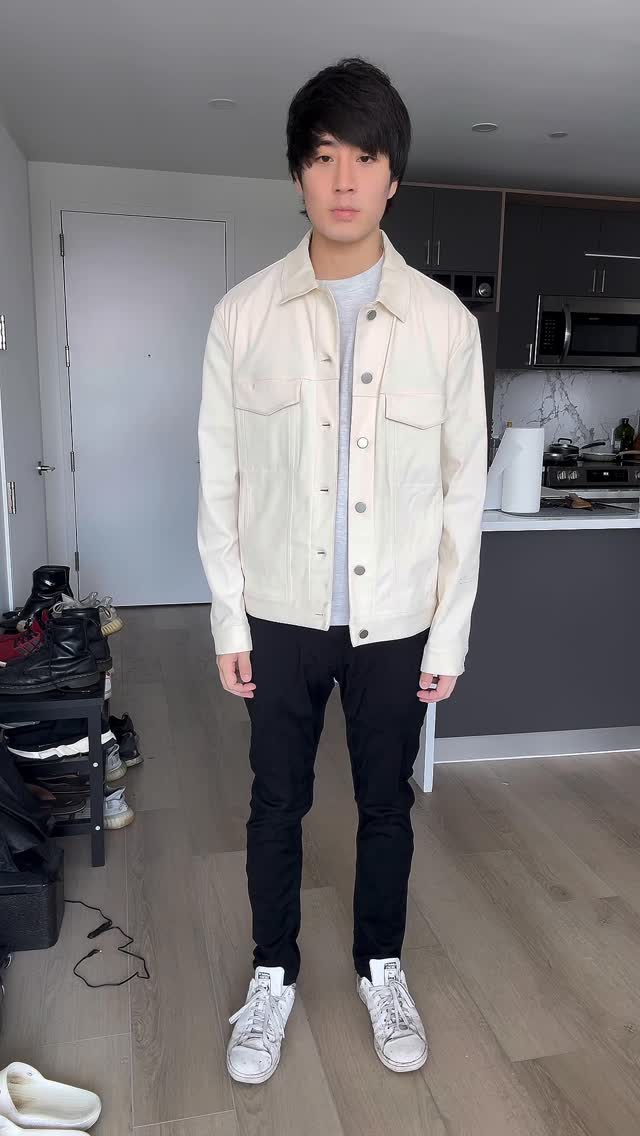 Instagram post by @wesxiongg for Theory. Caption reads: Fall is almost here! Jacket season is almost here!....