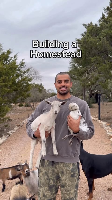 Instagram post by @jalen_noble for Microsoft. Caption reads: [...] have a flourishing homestead thanks to....