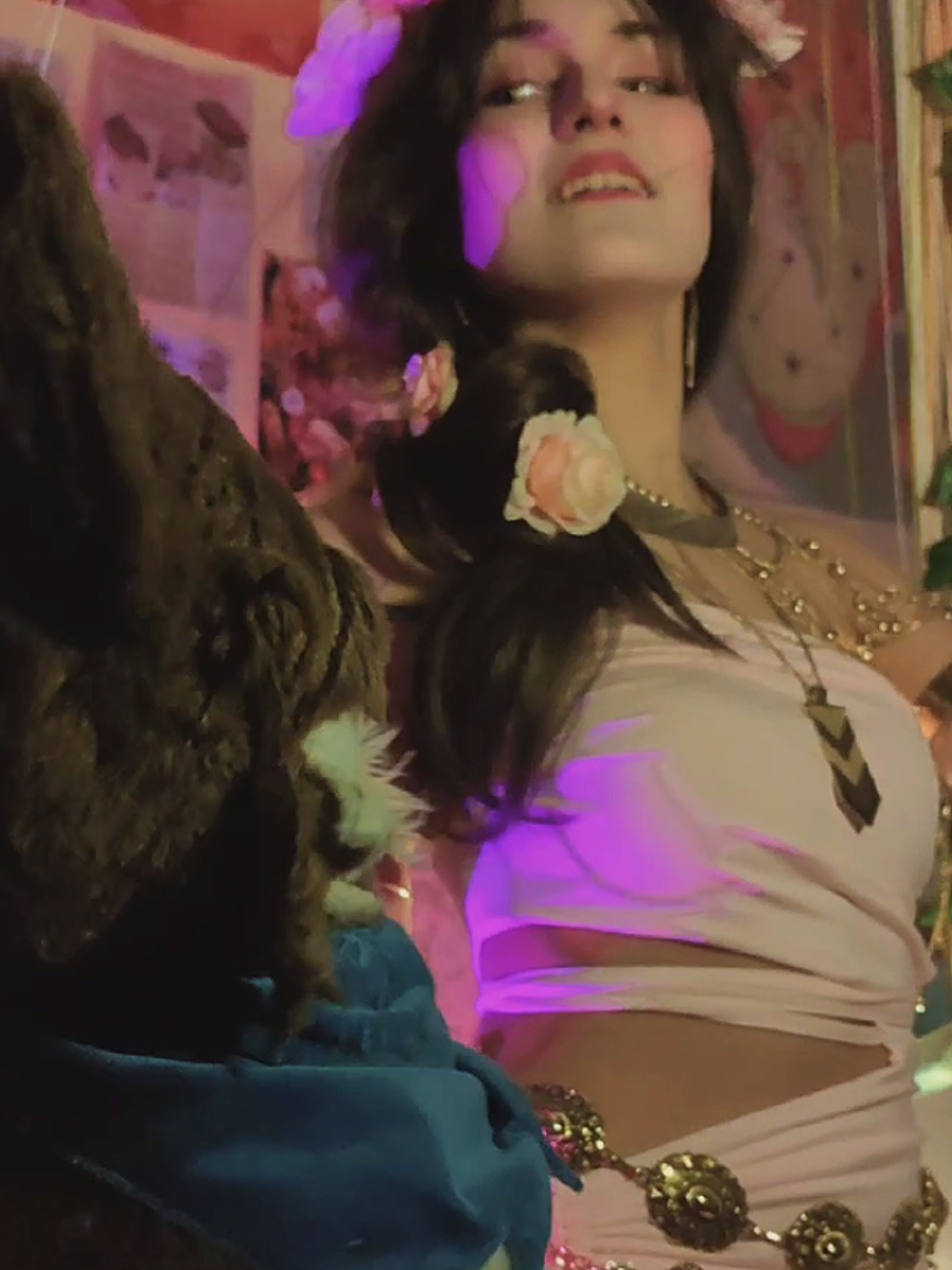 TikTok post by @tweeesssis for Plushshop. Caption reads: [...] turned into a cat... Huge thanks to....