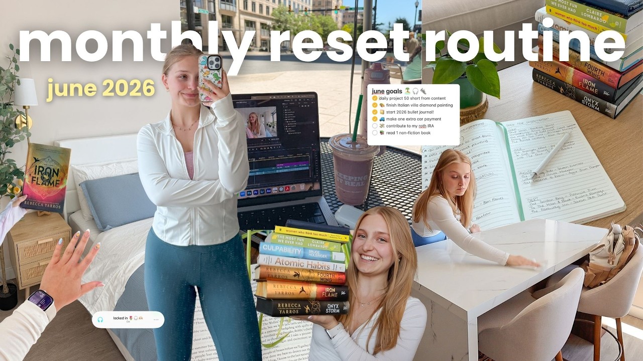 YouTube post by @CharlottePrattYT for AvantLink. Caption reads: june reset vlog 🏝️ deep cleaning, goal setting,....