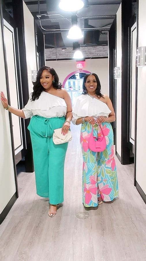 Instagram post by @simplysonja_m for Ashley Stewart. Caption reads: [...] @danita_mitchell_realtor to an....