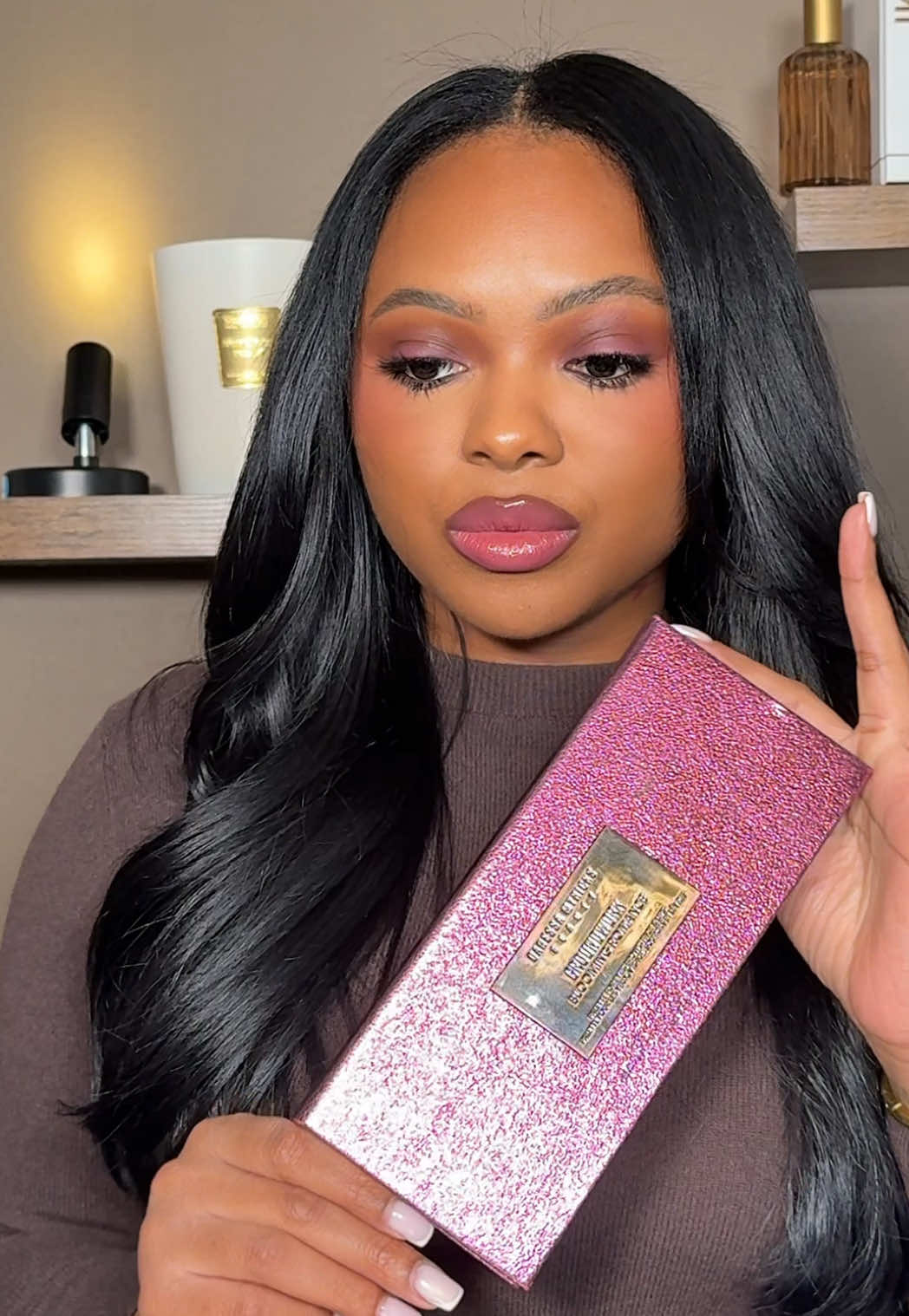 TikTok post by @alicianyelle1 for Danessa Myricks Beauty. Caption reads: [...] to @miyamonaeee Bliss 💜🩷....