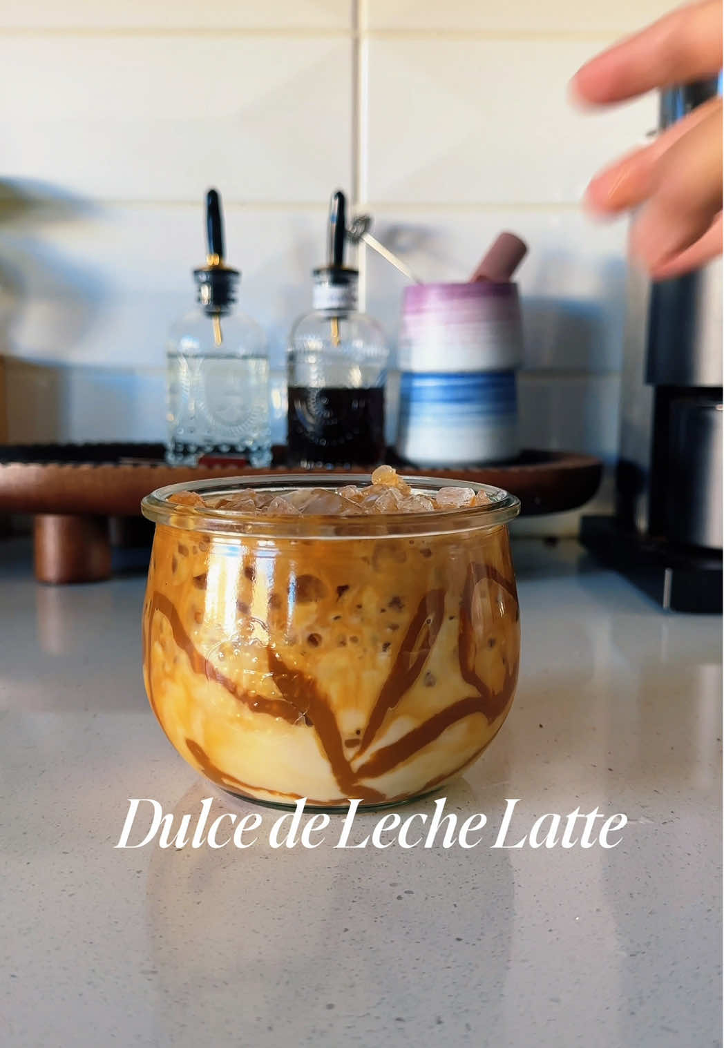 TikTok post by @samgarcilazo for Breville. Caption reads: [...] #latte #coffeetok #coffeetiktok #breville....