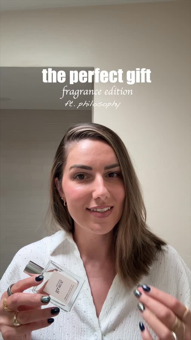 Instagram post by @adaatude for philosophy. Caption reads: cue in the perfect gift for everyone on your list....
