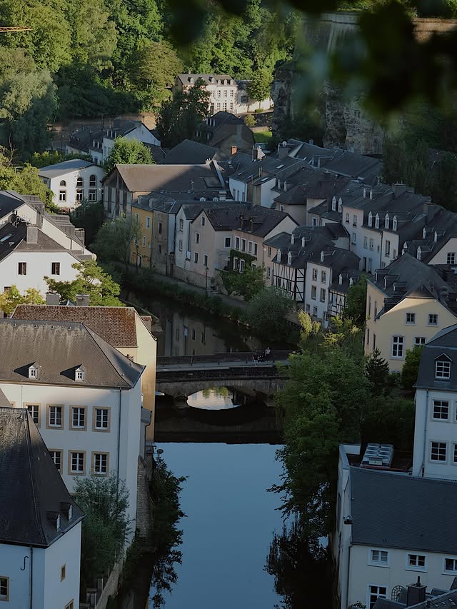 Instagram post by @charlesinraw for LUMIX. Caption reads: [...] ✨😎🌙🍃 #phtographer #VisitLuxembourg....