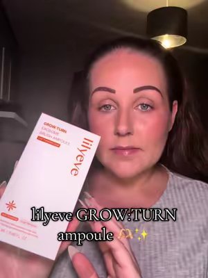 TikTok post by @jasmin_93b for 4AM Marketing – Saebyeok Naesi. Caption reads: lilyeve GROW:TURN ampoule 🫶🏼✨ **🇰🇷 Korea's....