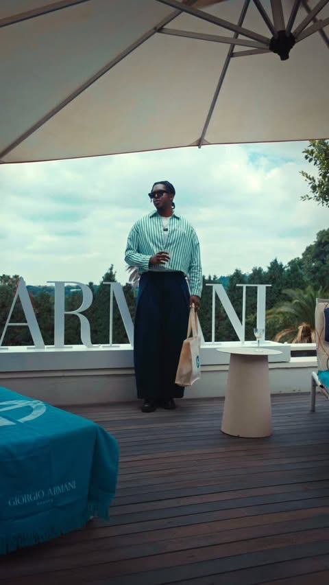 Instagram post by @marcobenz_mos for Edgars. Caption reads: [...] @armanibeauty holding me down @edgarsbeauty....