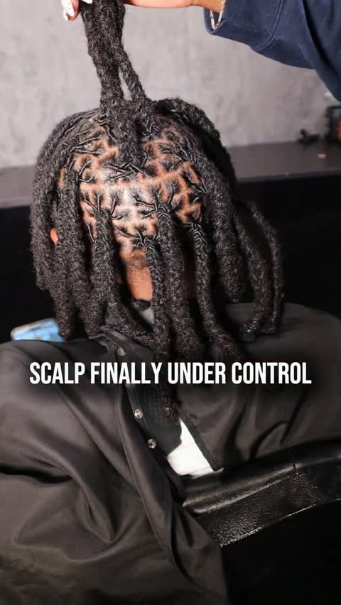 Instagram post by @caymoneistyles for CÉCRED. Caption reads: We finally got his scalp under control Use code:....