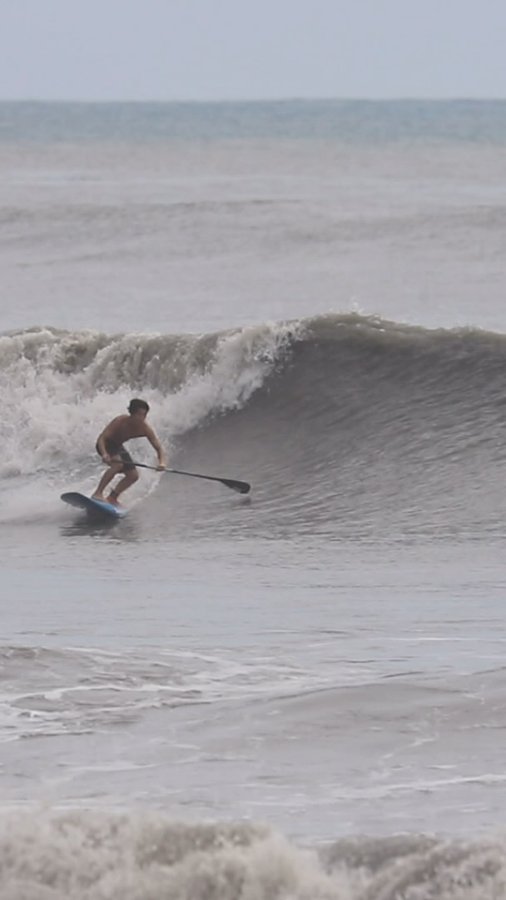 Instagram post by @rikihorikoshi for Starboard. Caption reads: Taiwan trip day1 morning session with SUP💥🌊 🎥:....
