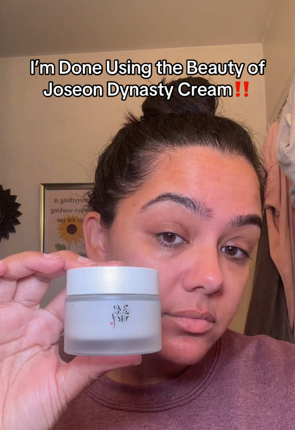 TikTok post by @thenotarichgirl for Beauty Of Joseon. Caption reads: Beauty of Joseon Dynasty Cream @Beauty of [...].