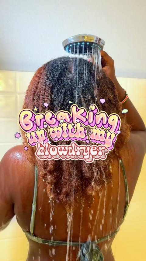 Instagram post by @theenyaluo for RevAir • Reverse-Air Dryer. Caption reads: Breaking up with my blow dryer for good 💔➡️❤️‍🔥....