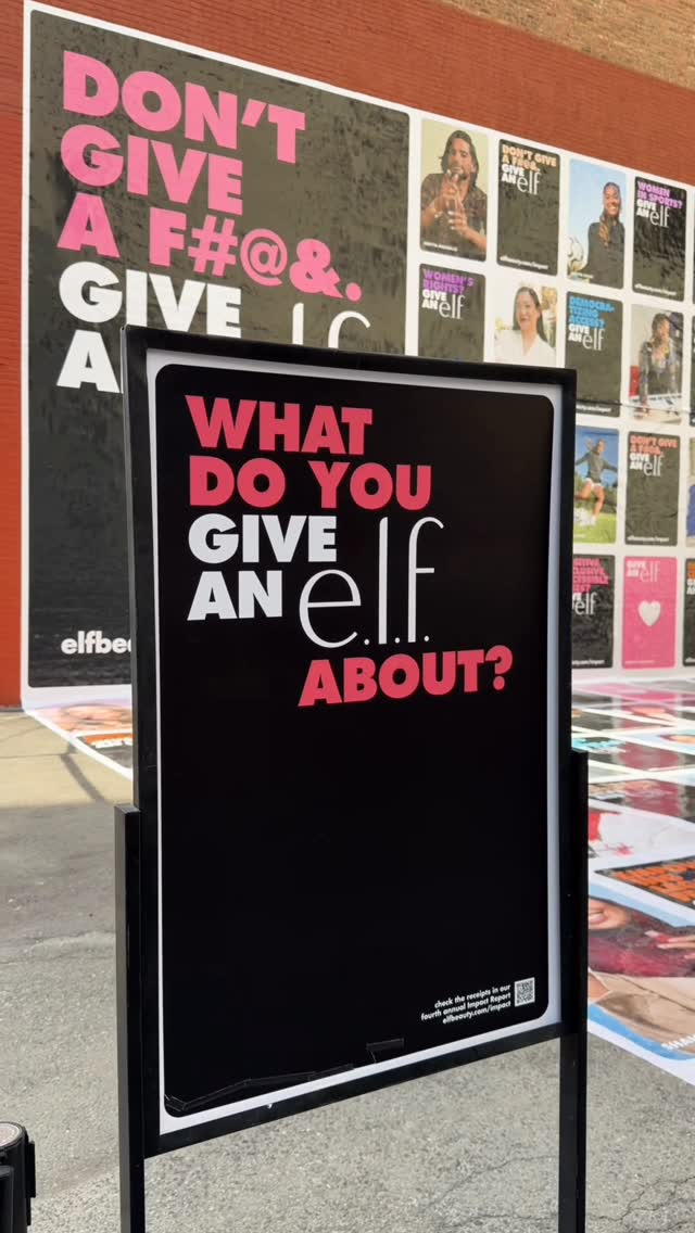 Instagram post by @people for e.l.f. Cosmetics. Caption reads: #ad @elfcosmetics is all about impact that goes....