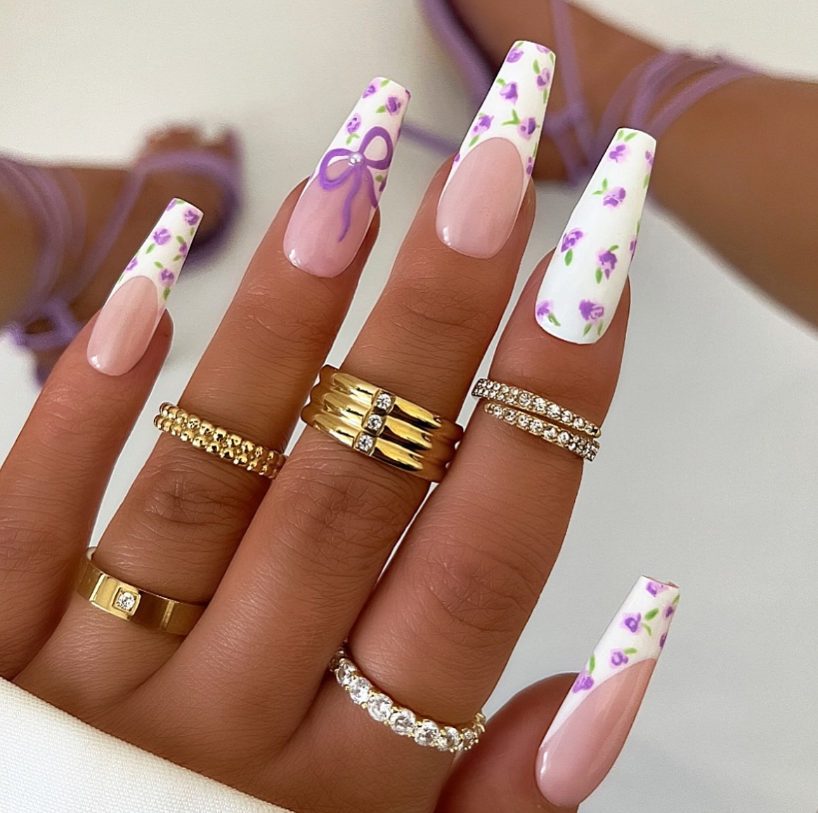 Instagram post by @pressedbycharlotte_ for PUBLIC DESIRE. Caption reads: Spring inspo 🌸💐✨✨
Which set are you....