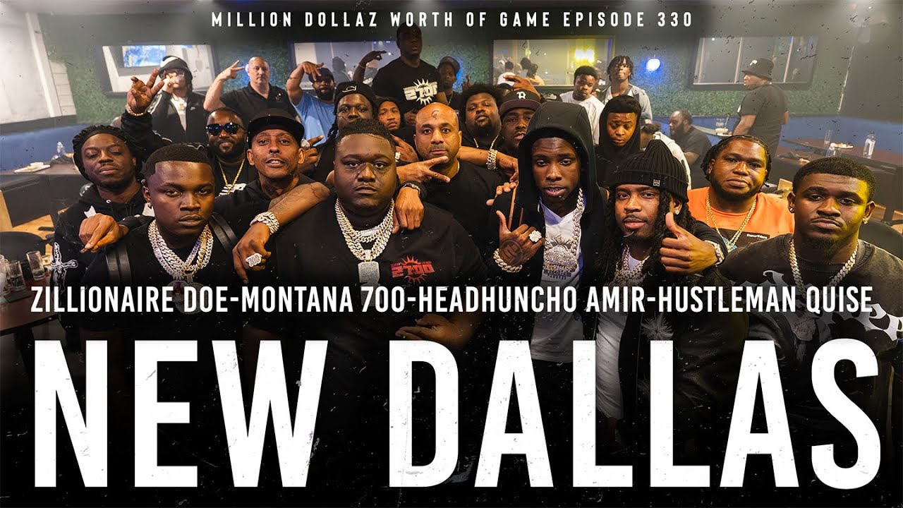YouTube post by @MWORTHOFGAME for DraftKings. Caption reads: "NEW DALLAS" ZILLIONAIRE DOE, MONTANA 700,....