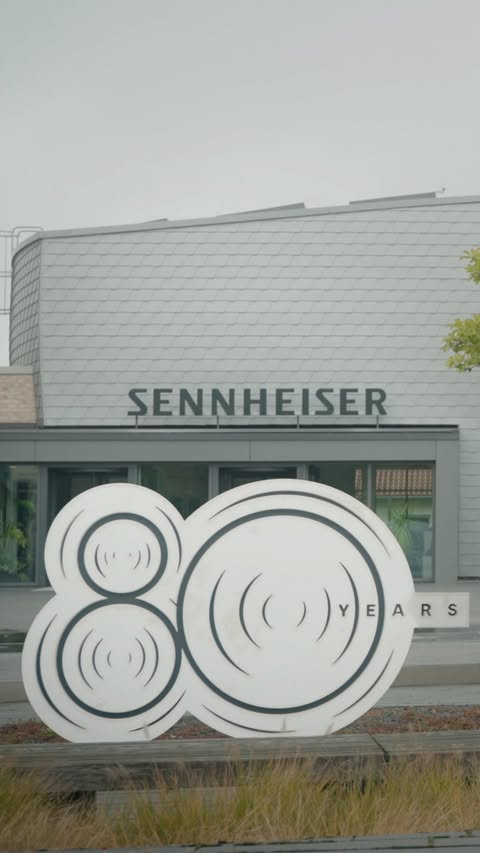 Instagram post by @danielgrindrod for Sennheiser. Caption reads: [...] was invited to Germany for the @sennheiser....