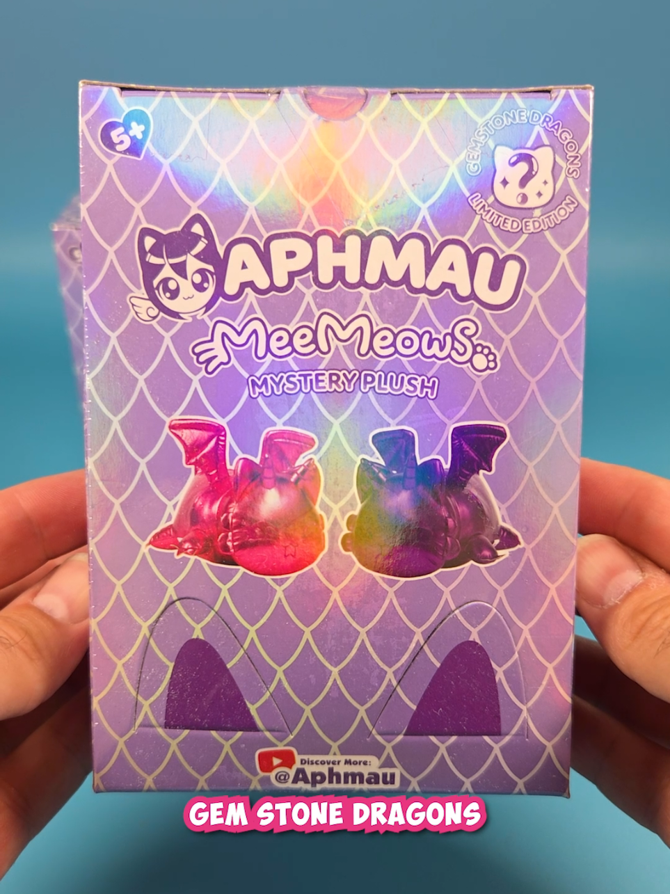 TikTok post by @minimysterys for Bonkers Toys. Caption reads: [...] #toys #dragons @Aphmeow Store @Bonkers Toys.