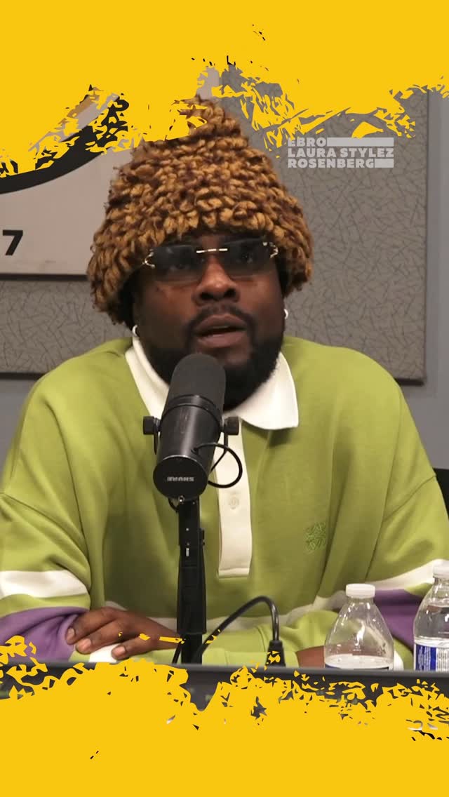 Instagram post by @rosenbergradio for HOT 97. Caption reads: Wale talks about how Hip Hop is cooked! 😳👀.