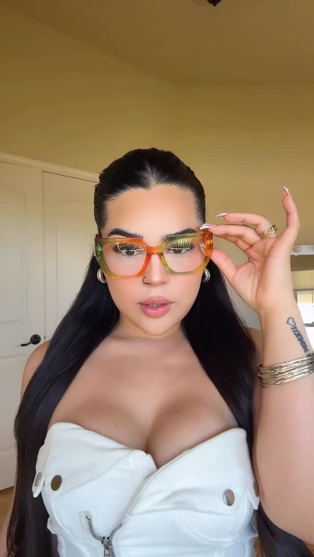 Instagram post by @glowing_cee123 for Zeelool. Caption reads: Cutest Glasses @zeelool Use code GlowingCee123....