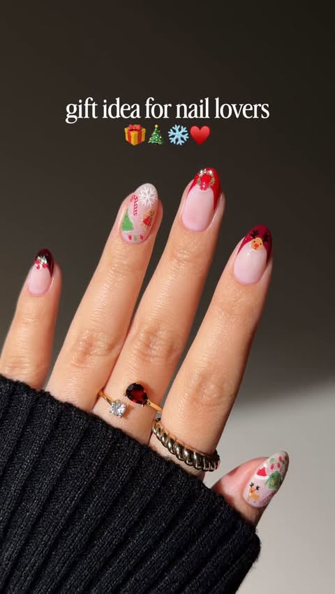 Instagram post by @bycheznails for Olive & June. Caption reads: if you’re looking for gift ideas for nail lovers,....