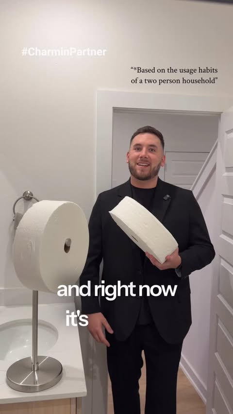 Instagram post by @thejonahbolona for Charmin. Caption reads: #CharminPartner Dad doesn’t need another gift....