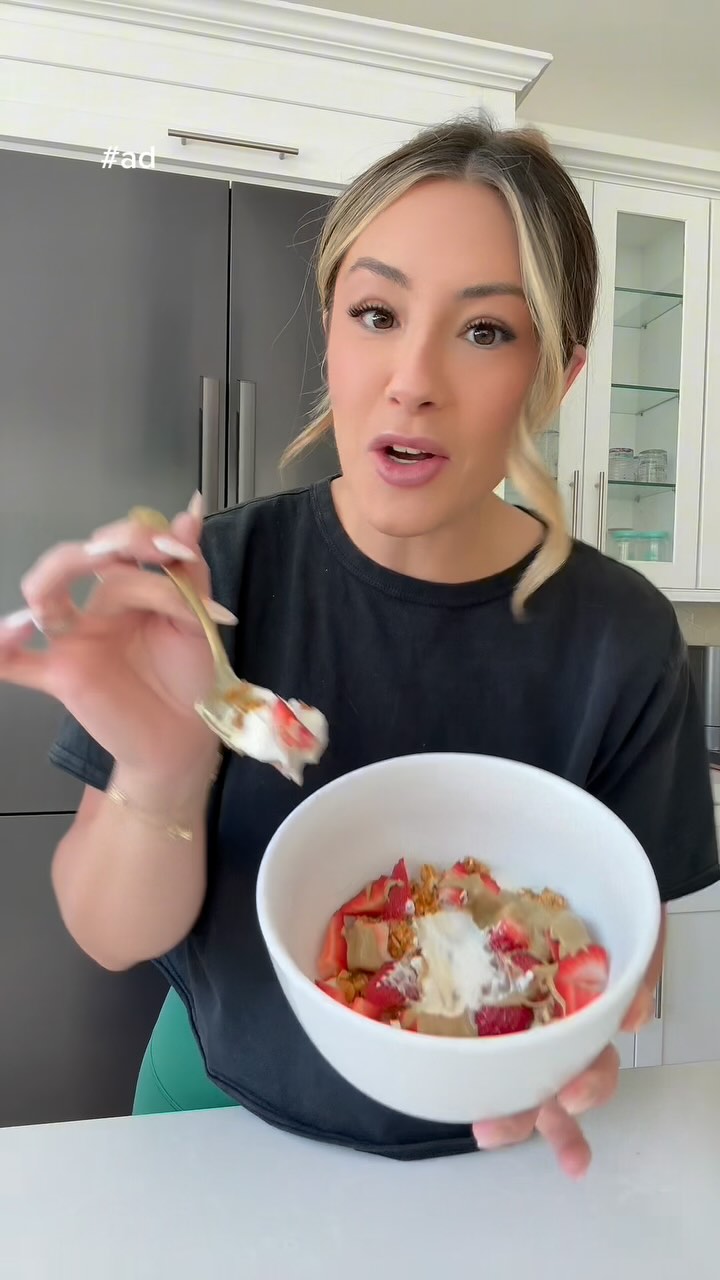 Instagram post by @itsmekelsc1 for Ratio Food. Caption reads: Mornings = chaos. But I’ve learned that carving....