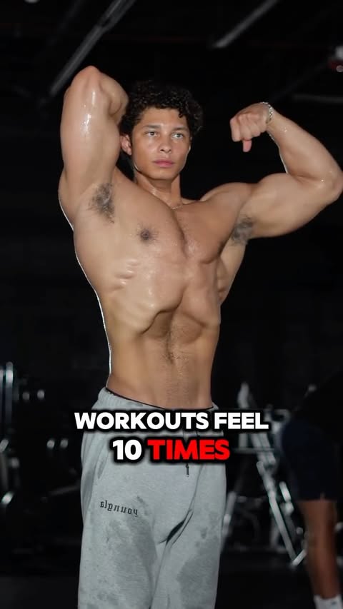 Instagram post by @gainsbydre_ for EHPlabs. Caption reads: Down with sweaty workouts?? 👀 

To me, there’s no....