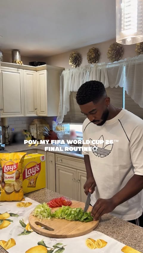 Instagram post by @raygantt for Lay's. Caption reads: [...] Cup 26™ Final. Proud to partner with @lays ,....