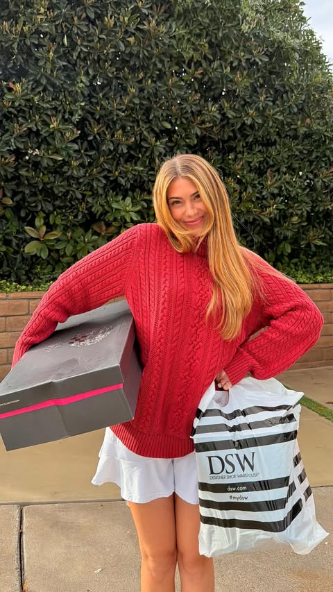 Instagram post by @brandi.nicole.miller for DSW. Caption reads: [...] a little New Years shoe refresh thanks to....