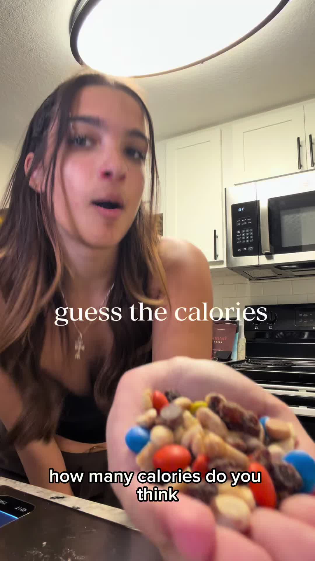 TikTok post by @everlymoon for Etekcity. Caption reads: [...] guess cals on a weight loss journey!....