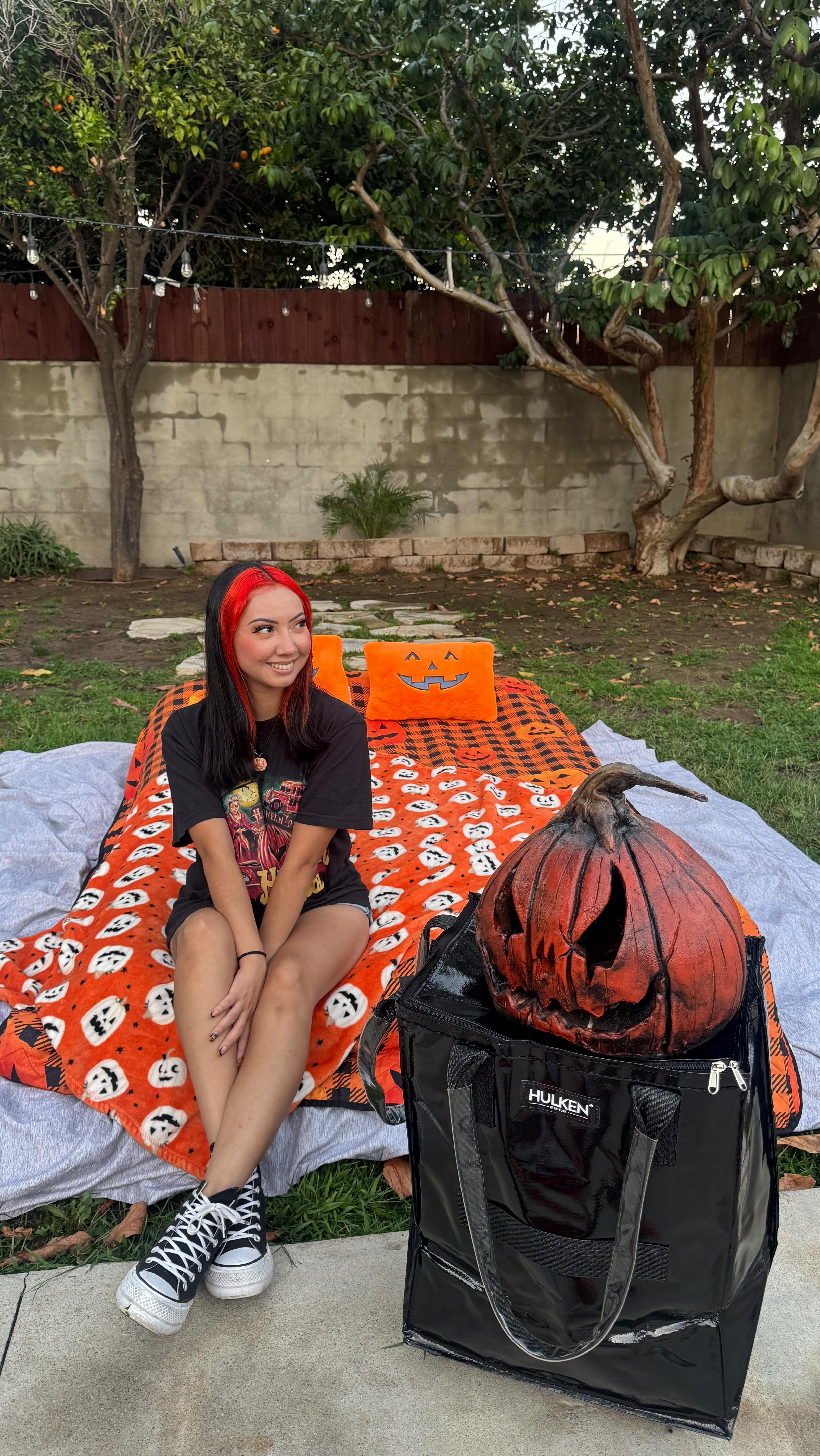 Instagram post by @odalisshalloween for Hulken. Caption reads: [...] just got a whole lot easier with my....