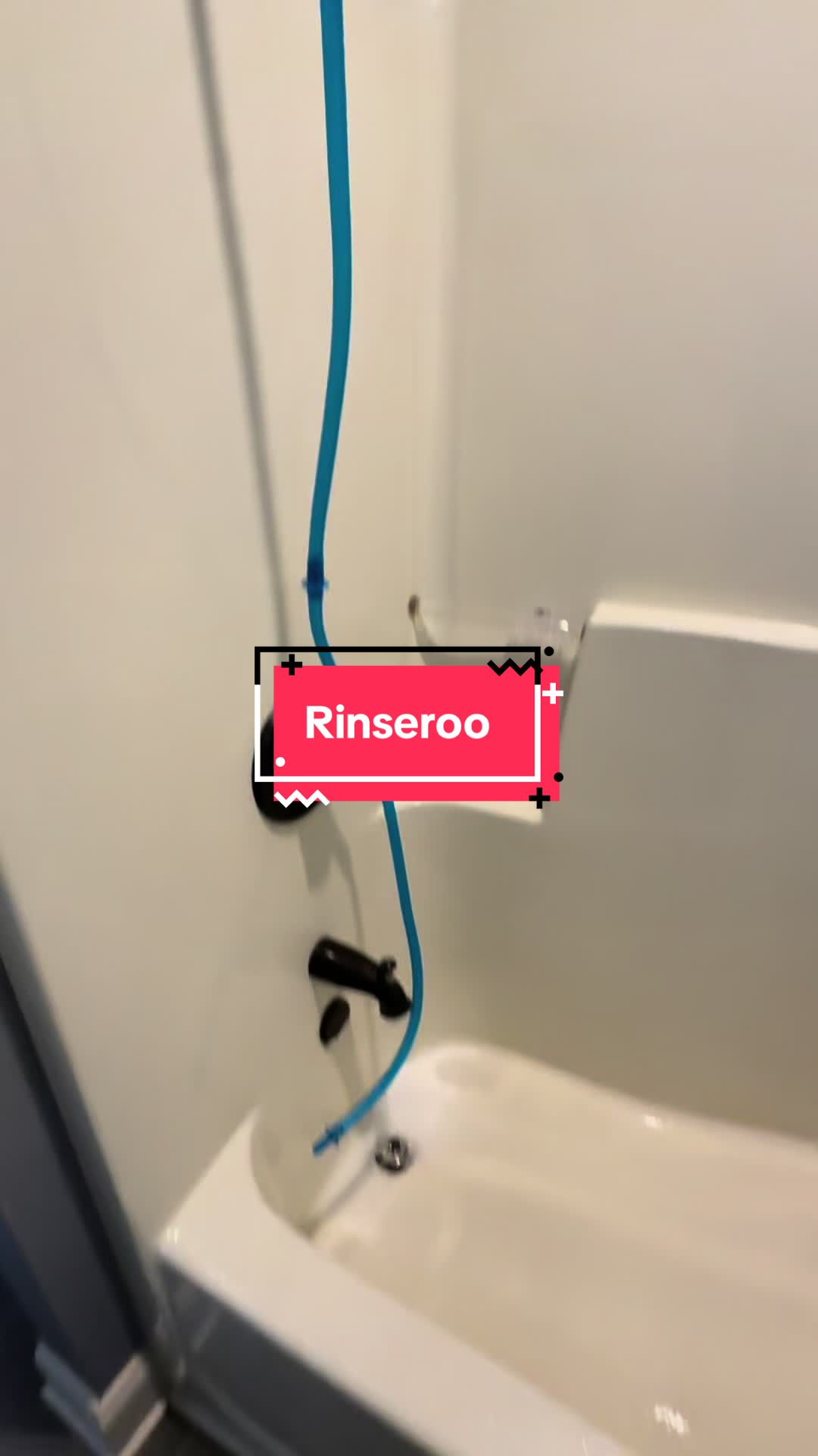 TikTok post by @crazycleaninglady222 for Rinseroo. Caption reads: @Rinseroo™ makes my crazy cleaning life easier!....