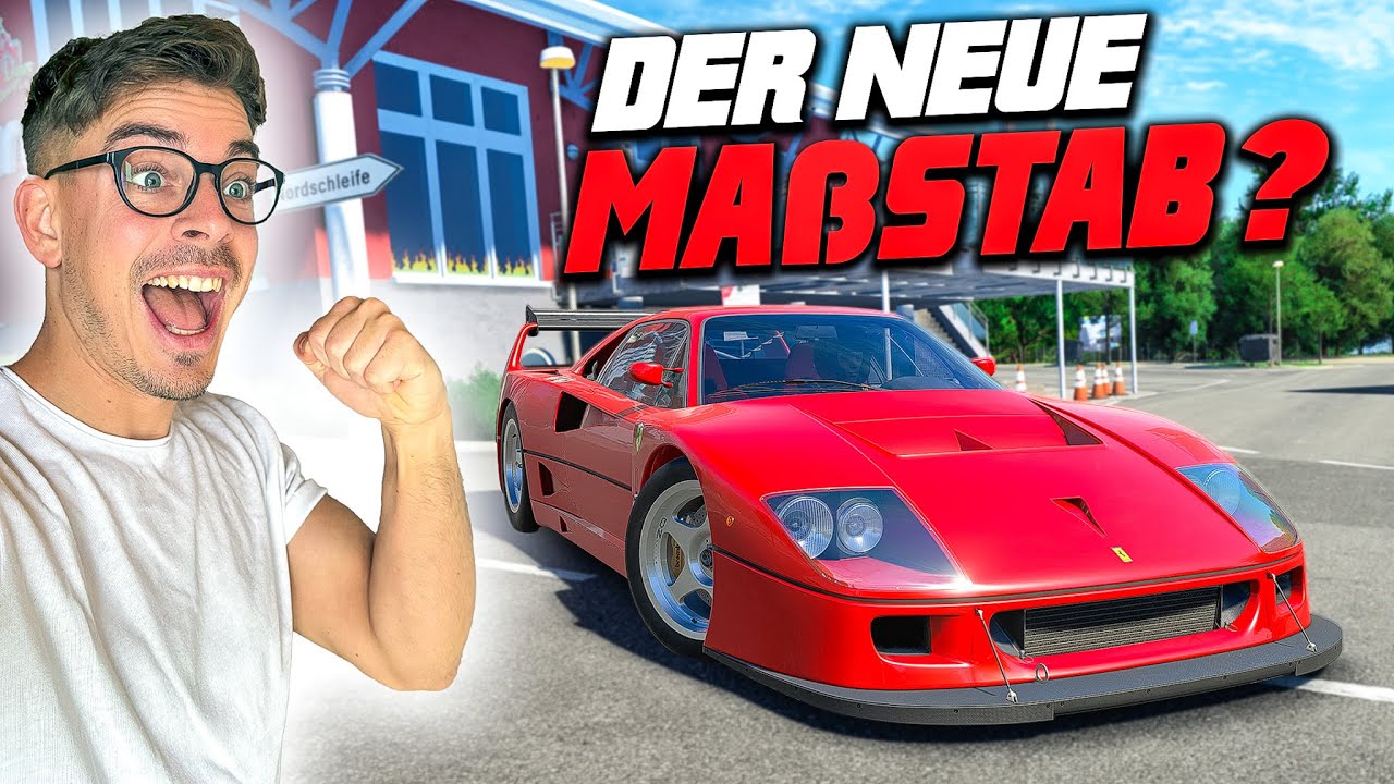 YouTube post by @Mabix_Racing for SIMUCUBE. Caption reads: If ASSETTO CORSA EVO continues like this.......