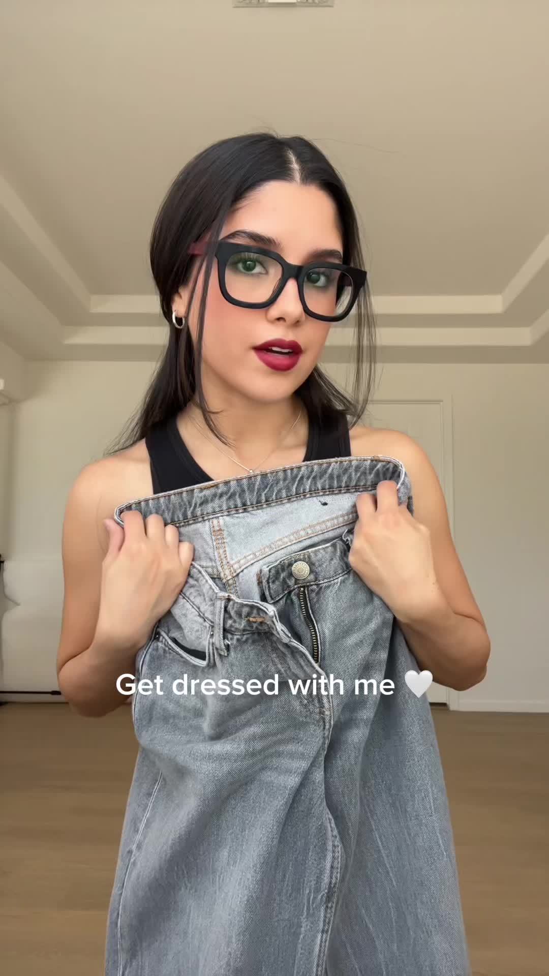 TikTok post by @paolabarro_ for Zeelool. Caption reads: I love how my @Zeelool Optical glasses enhance any....