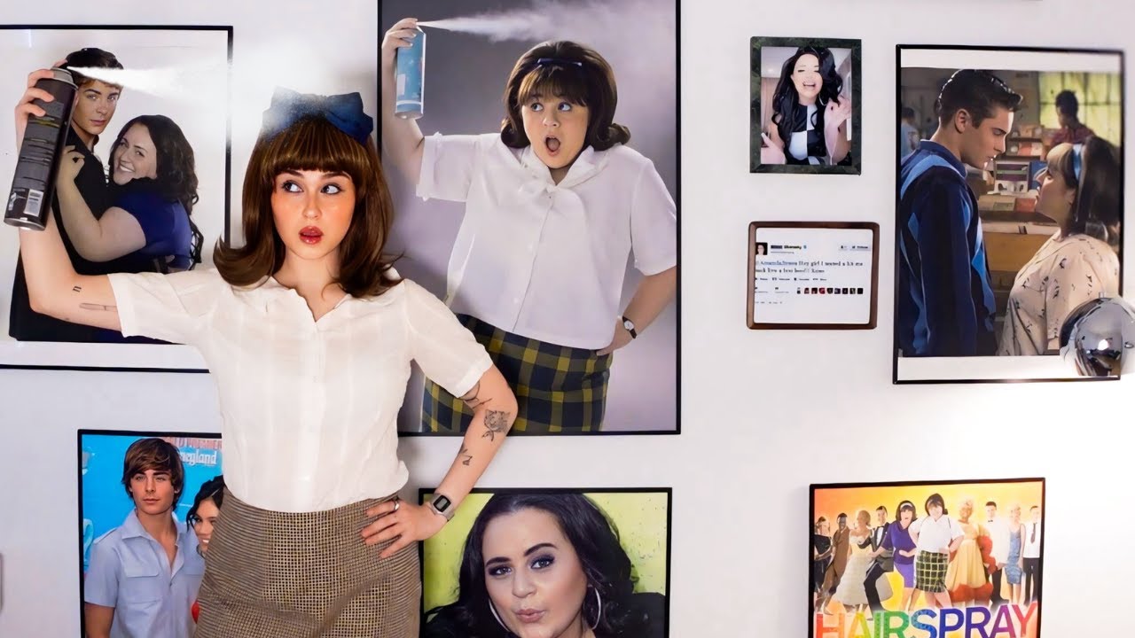 YouTube post by @NicoleRafiee for Depop. Caption reads: chronically online girl explains Nikki Blonsky....