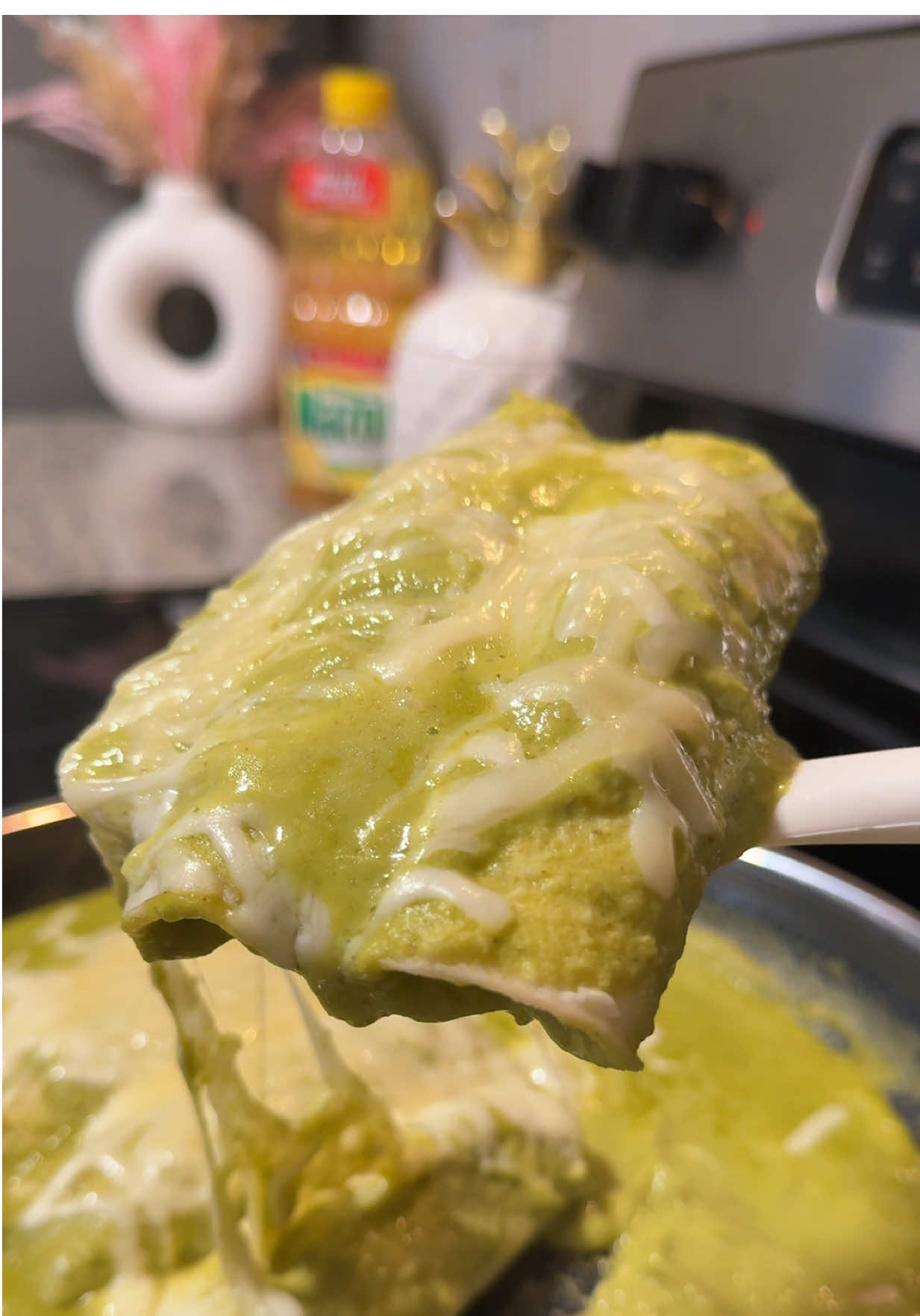 TikTok post by @claudiayuzeth for Mazola. Caption reads: #ad This Mother's Day I'm recreating my mom's....