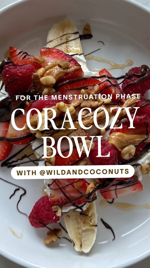 Instagram post by @wildandcoconuts for Cora. Caption reads: [...] you’re new here, I’ve partnered with....