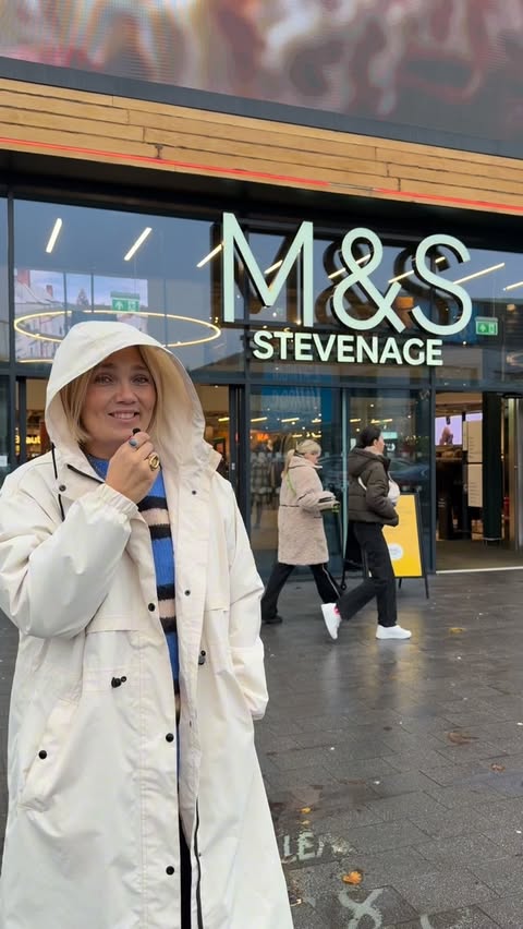 Instagram post by @inpolife for Marks and Spencer. Caption reads: I made the big mistake of taking a list to....