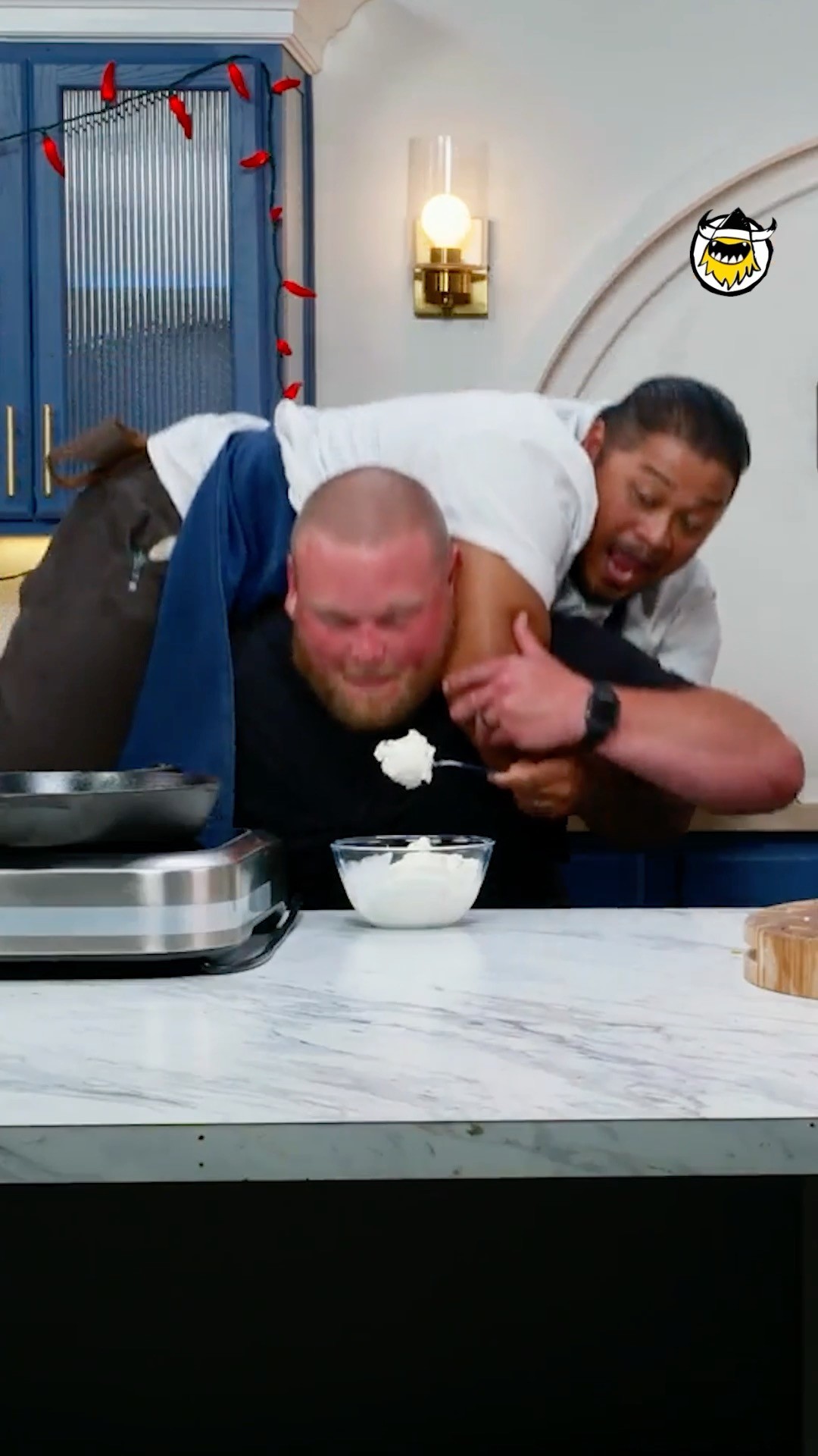 Instagram post by @bsboze for First We Feast. Caption reads: are you willing to do this for ice cream? 🍨💀....